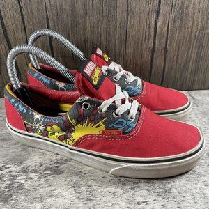Vans ERA X  Marvel Comics Iron Man Red Canvas Sneakers Shoes Men 5.5 Women 7